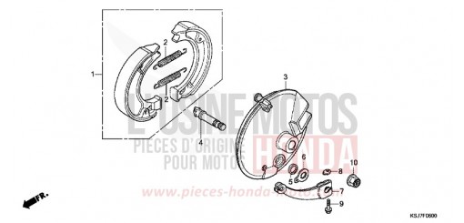 FRONT BRAKE PANEL CRF100FC de 2012